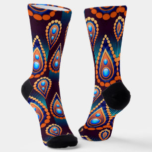 Paisley als kleurrijk juweelpatroon sokken