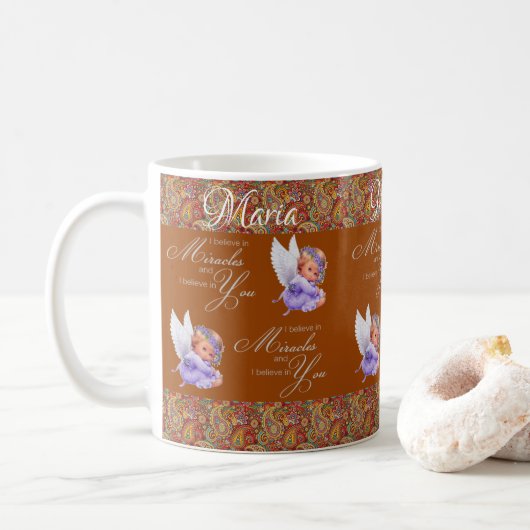 Paisley Angel Mug (Avec donut)