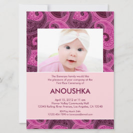 Paisley Annaprashan (Eerste Rijst) Uitnodiging