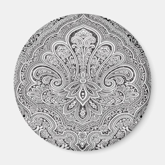 Paisley Art Magnet Magneet (Voorkant)
