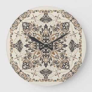 Paisley Bandana Afdrukken Zijde Ontwerp Grote Klok