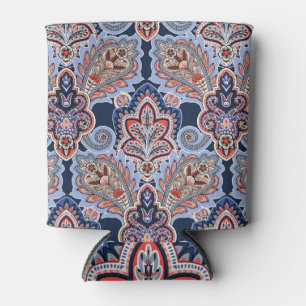 Paisley bandana patroon, decoratieve zakdoek. blikjeskoeler