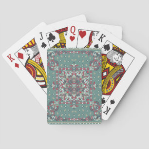Paisley Bandana Print: Zijde nek sjaal Pokerkaarten