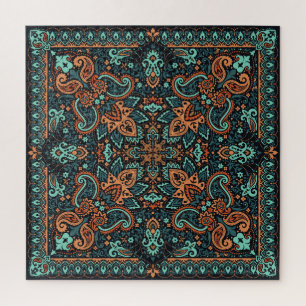 Paisley Bandana: Zijdehals. Legpuzzel