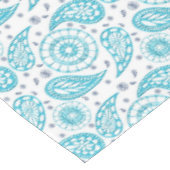 Paisley blauw naadloos patroon. tafelkleed (Gekanteld)