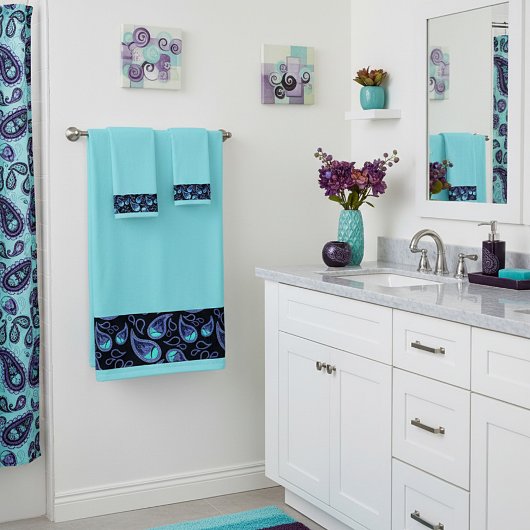 Paisley bleu et sarcelle