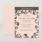 Paisley Bloemen Ontvangst Kaart (Voorkant / Achterkant)