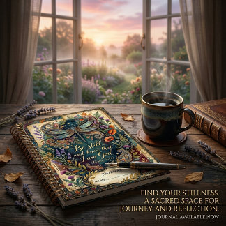 Paisley bloemenframe en libel Rust Notitieboek