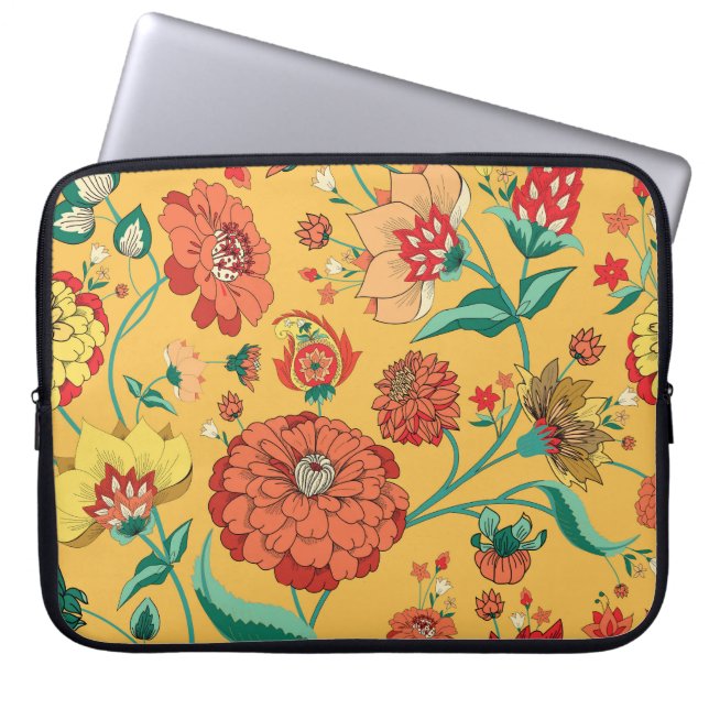  Paisley bloementuin Laptop Sleeve (Voorkant)