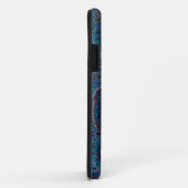 Paisley Blue Indian Boho Art Pattern Case-Mate iPhone Case (Achterkant/rechts)