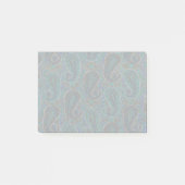 Paisley Blue Indian Boho Art Pattern Post-it® Notes (Voorkant)