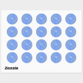 Paisley Blue Stickers (Vel)