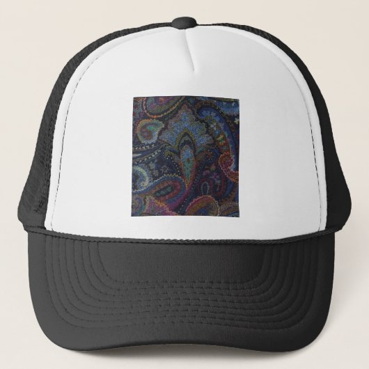 Paisley Blue Trucker Pet (Voorkant)