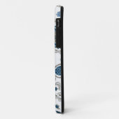 Paisley Blue White Bohemian Pattern Case-Mate iPhone Case (Achterkant/links)