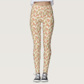 Paisley Brown Vanille Motif Leggings (Devant)