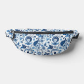 Paisley Bum sac Bleu et blanc Floral Fanny Pack (Poser)