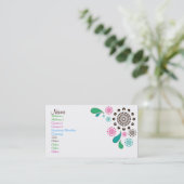 Paisley Burst Visitekaartje (Staand voorkant)