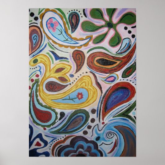 Paisley Canvas Poster (Voorkant)