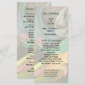 Paisley Closeup Wedding Programme (Devant / Derrière)