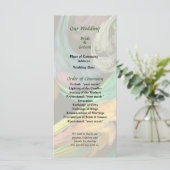 Paisley Closeup Wedding Programme (Debout devant)