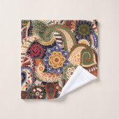 Paisley coloré (Gant de toilette)