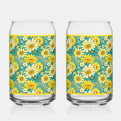 Paisley Daisy Soda Glass Blikvorm Glas (Achterkant)