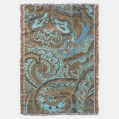 Paisley Damask - Blanket Deken (Voorkant Verticaal)