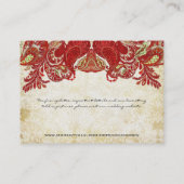 Paisley Damask Table Place-kaarten Plaatskaartje (Achterkant)