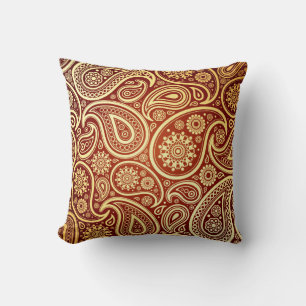 Paisley Deluxe Gold-Kussens Kussen