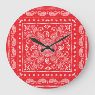 Paisley Design-1 acrylwandklok Grote Klok