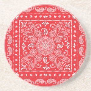 Paisley Design-1 Zandsteen Onderzetter