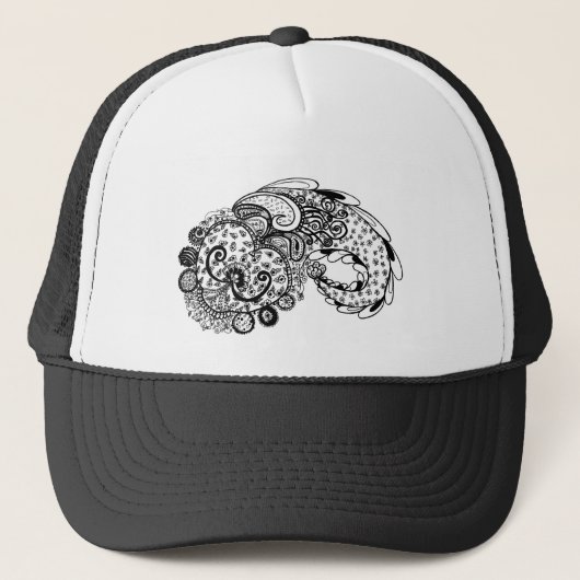 Paisley divino trucker pet (Voorkant)