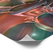 Paisley Dogs van Roch Herrick Poster (Hoek)