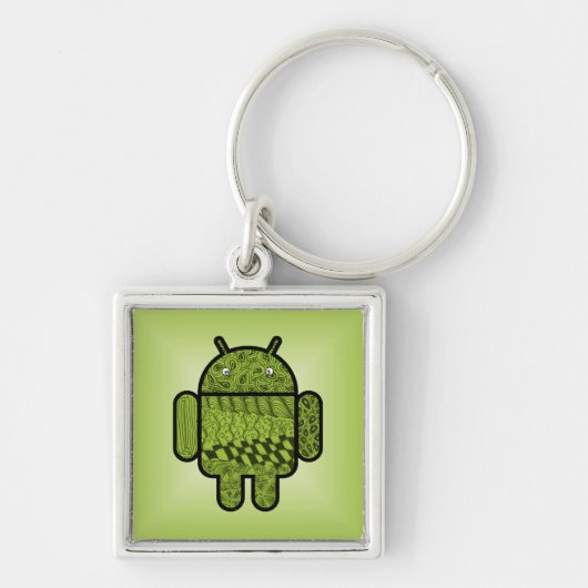 Paisley Doodle Character for Android™ Sleutelhanger (Voorkant)