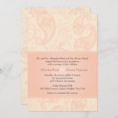 Paisley Dreams Bruiloft uitnodiging (Voorkant / Achterkant)