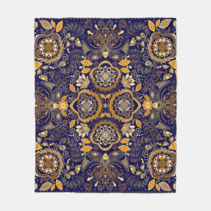 Paisley Elegance: Textiel Design Patroon Fleece Deken
