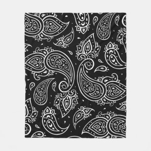 Paisley elegantie: naadloos etnisch patroon. fleece deken