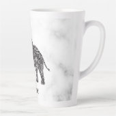 Paisley Elephant Latte Mok (Rechts)