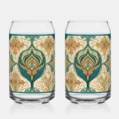 Paisley Emerald Soda Glass Blikvorm Glas (Voorkant)