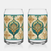 Paisley Emerald Soda Glass Blikvorm Glas (Achterkant)
