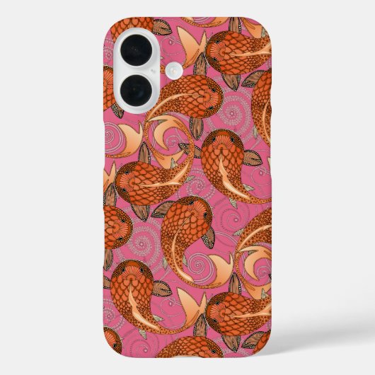 paisley fish pink Case-Mate iPhone case (Achterkant)