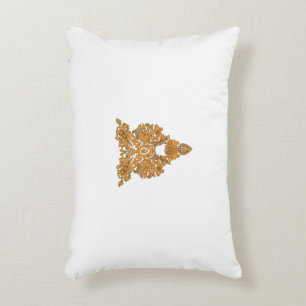 Paisley Floral Art · Oranje Boho Decor Accent Kussen