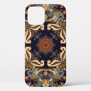 Paisley Floral: Batik Shawl Elegance. iPhone 12 Hoesje