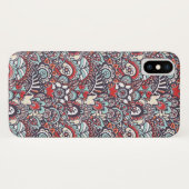 Paisley Floral Doodle Pattern Case-Mate iPhone Case (Achterkant (horizontaal))