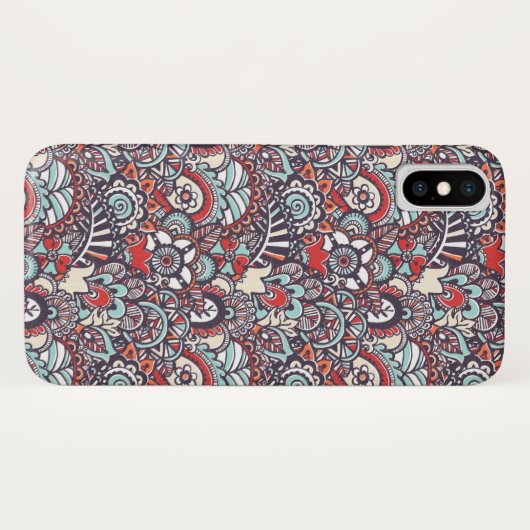 Paisley Floral Doodle Pattern Case-Mate iPhone Case (Achterkant (horizontaal))