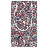 Paisley Floral Doodle Pattern Klein Cadeauzakje (Voorkant)