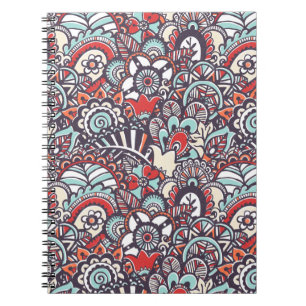 Paisley Floral Doodle Pattern Notitieboek