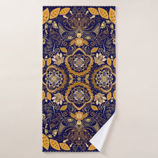 Paisley floral pattern badhanddoek (Badhanddoek)