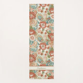 Paisley Floral Yoga Mat - Custom Name Mat (Voorkant)