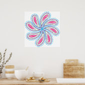 Paisley Flower Poster (Keuken)